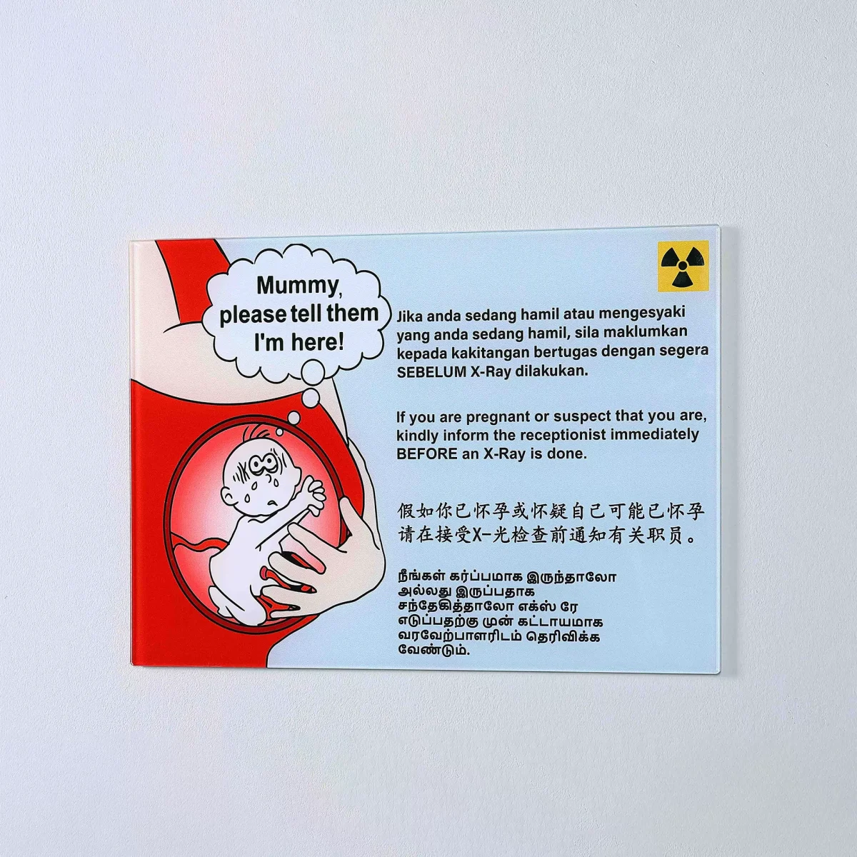 4-Language Pregnancy Signage